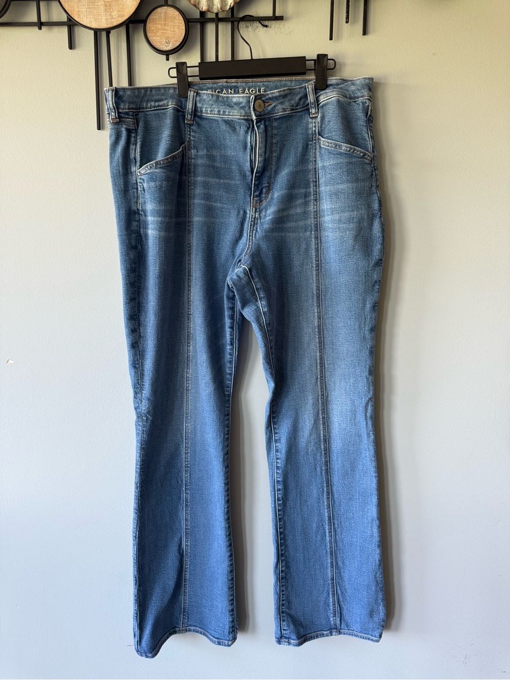 American Eagle Outfitters Women’s  Light-Mid Blue Bootcut Jeans